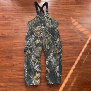 Cabela's Men's Size XL Reg Insulated Hunting Overalls Bib Seclusion 3D Camo